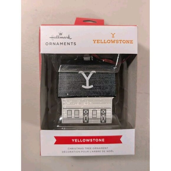 Hallmark "Yellowstone" Yellowstone Christmas Ornament 2024 Dutton Ranch Barn - Picture 1 of 4